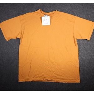 Rad Guy Shirt Mens Large L‎ Orange Regular Short Sleeve Crew Neck Y2K VTG NWT